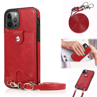 Suitable For iPhone 12promax Card Phone Leather Case - FREEDOM ELETRONICS