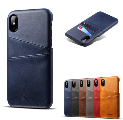 Leather Card Holder Slots Phone Cases - FREEDOM ELETRONICS