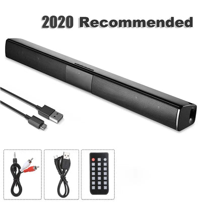 20W TV Sound Bar Wired and Wireless Bluetooth Home - FREEDOM ELETRONICS